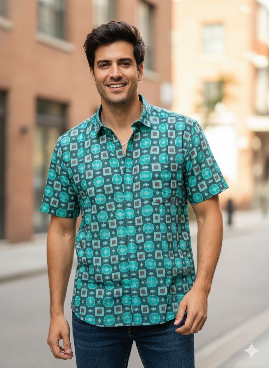 Sambalpuri Shirts (Green)